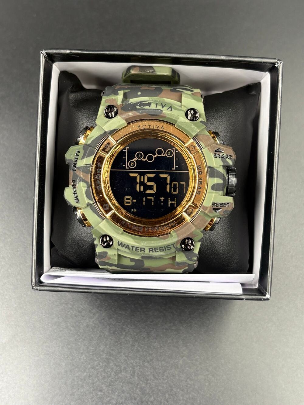Activa Summit X Invicta Unisex Digital Watch 50mm Model ACW8082 Camo New